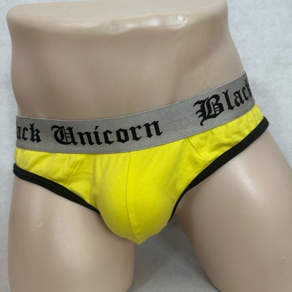 Black Unicorn Jock XL 36-44" waist 96% cotton / 4% elastane Open seat bref style - Picture 3 of 4